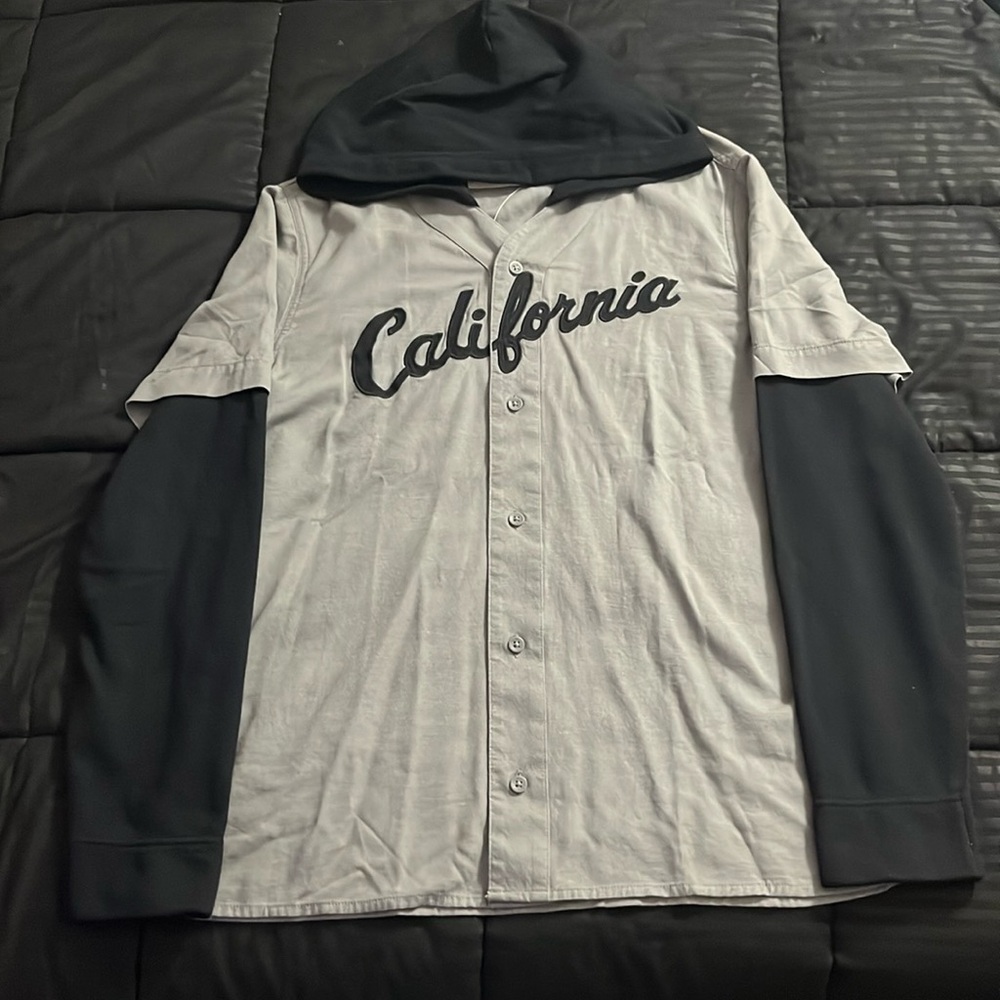 Hollister hooded shirt